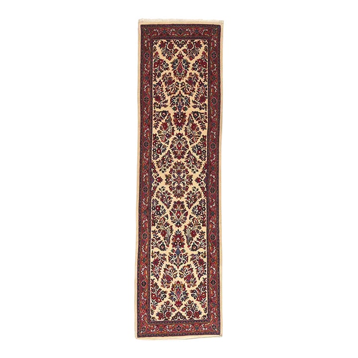 Mid 20th Century Vintage Persian Sarouk Rug Runner, 02'09 X 09'10 ...