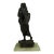 Gabriele Parente “La Tamborella” Bronze Sculpture on Onyx Base, 1907 For Sale