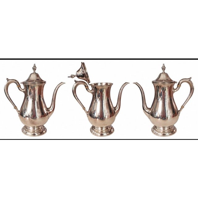 Art Deco Early 20th Century Puritan Style Breakfast Tea Set - Set of 3 For Sale - Image 3 of 10