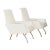 Pair of Mid Century Italian Lounge Chairs, Restored For Sale