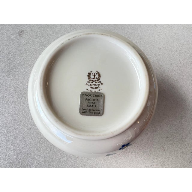 1980's Lenox Pagoda Vase For Sale In West Palm - Image 6 of 8