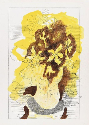 Bouquet - Original Lithograph for Revue ''Verve'' by Georges Braque - 1955 1955