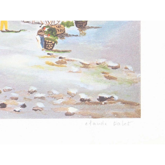 A lithograph by artist Claude Tabet, French (1924 - 1979), titled Dry Dock, circa 1975. This lithograph is signed and...