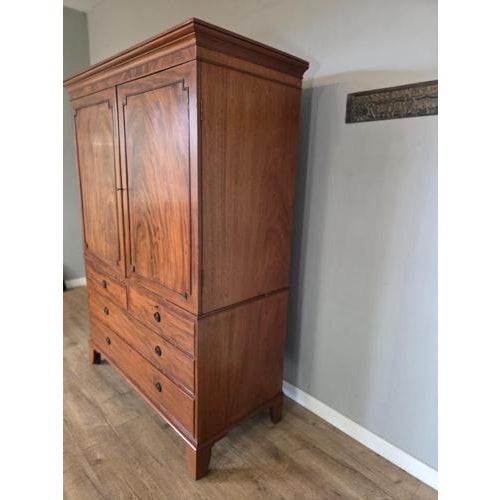 Antique George Mahogany Wardrobe, 1790s For Sale - Image 6 of 9