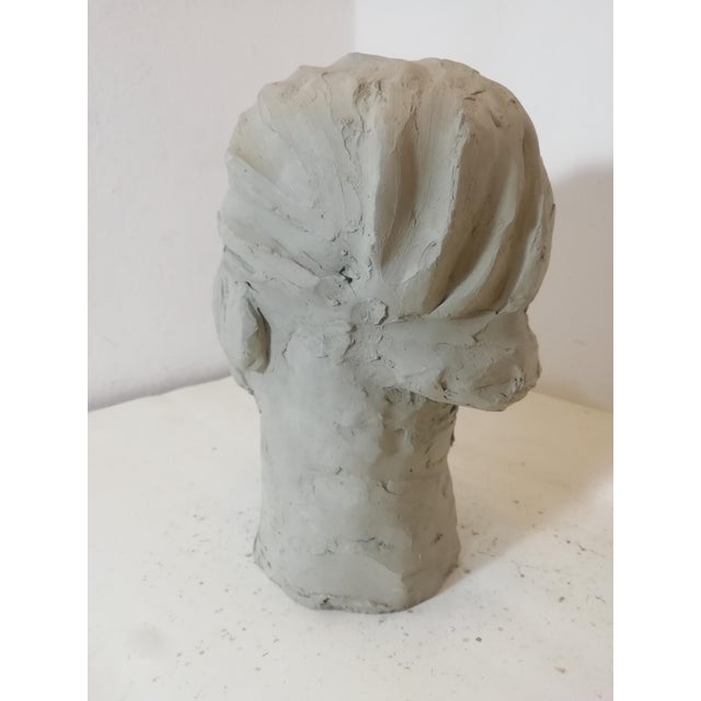 Ceramic Clay Female Figure, Italy, 1980s For Sale - Image 7 of 8