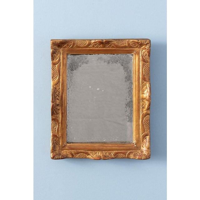 Goldenrod French Louis XV Gilt Gesso Mirror, 1750 For Sale - Image 8 of 8