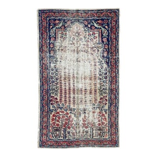 Vintage GIRAFFE MOTIFS Tree of Life Piece Rug 2.7 x 4.5 For Sale