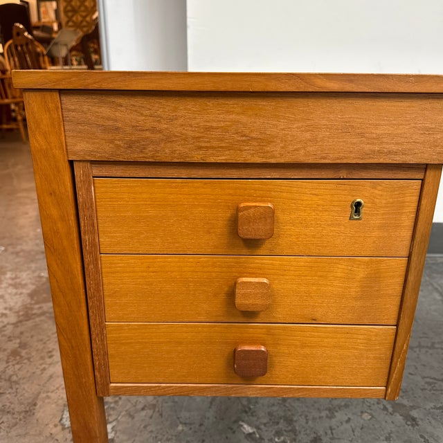 Domino Mobler Double Pedestal Desk, Circa 1960s For Sale - Image 9 of 12