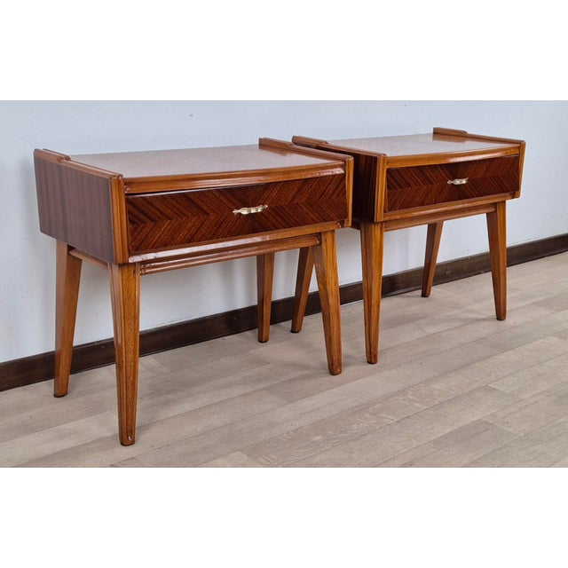 Vintage Art Deco Nightstands, 1940, Set of 2 For Sale - Image 12 of 18