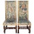 Two English Walnut and Flemish Tapestry Upholstered Tall Back Hall Chairs - a Pair For Sale - Image 13 of 13