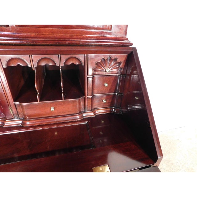 Kindel Winterthur Collection Mahogany Updyke Shell-Carved Goddard Secretary Desk For Sale - Image 12 of 17