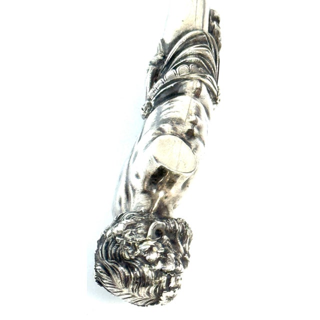 Monumental George Sharp for J.E. Caldwell & Co. Classical Coin Silver Ladle For Sale - Image 18 of 18