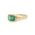Not Yet Made - Made To Order Zambian Emerald 14k Gold East West Signet Ring Size 5.5 For Sale - Image 5 of 11