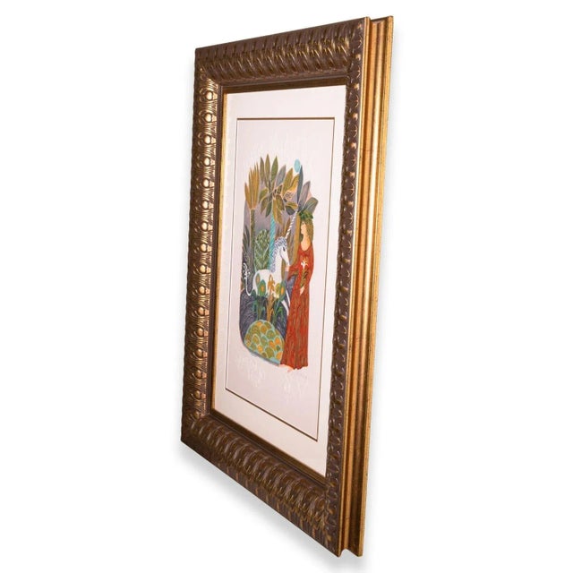 Mid 20th Century Virgo Zodiac Hand Signed Contemporary 55/250 Framed Lithograph by Judith Bledsoe For Sale - Image 4 of 10