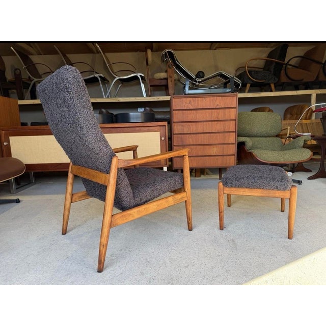 GFM-64 designed by E.Homa This armchair is in good condition, fully refurbished comes with new upholstery and cushion seat...