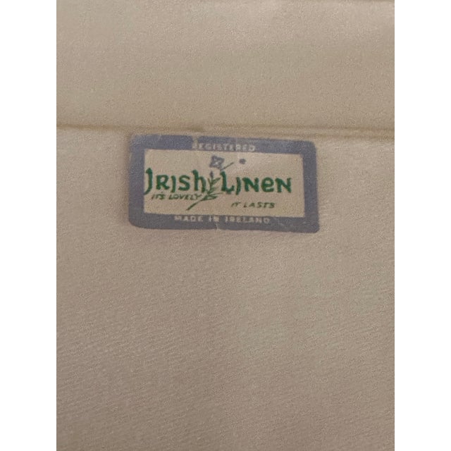 Set of 8 gorgeous vintage 22" square white dinner napkins for your holiday entertaining! Elegant double damask Irish...