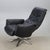 Vintage Black Leather Chair with Chrome X-Frame Base, 1980s For Sale - Image 4 of 8