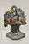 Antique Victorian Cast Iron Small Painted Floral Bouquet Basket Door Stop For Sale - Image 9 of 9