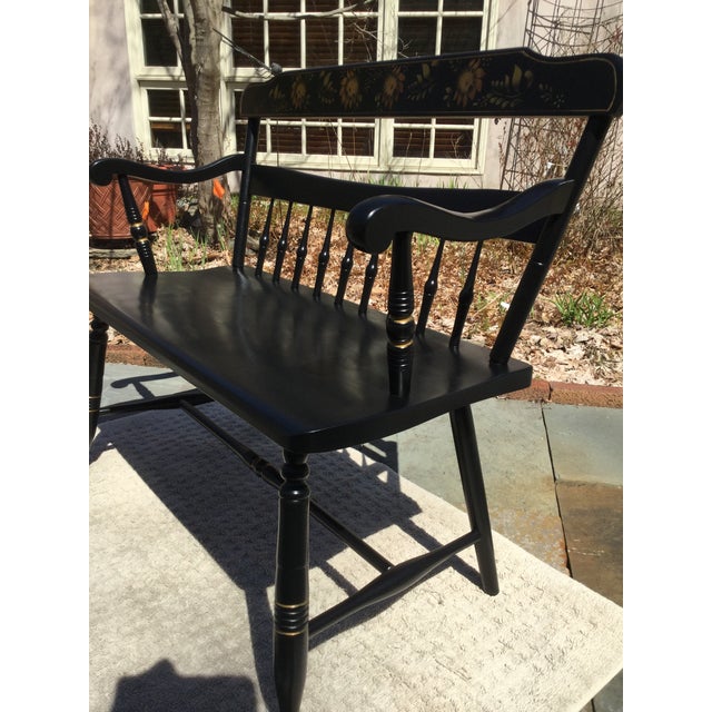 Vintage Hitchcock Style Deacon Bench Chairish