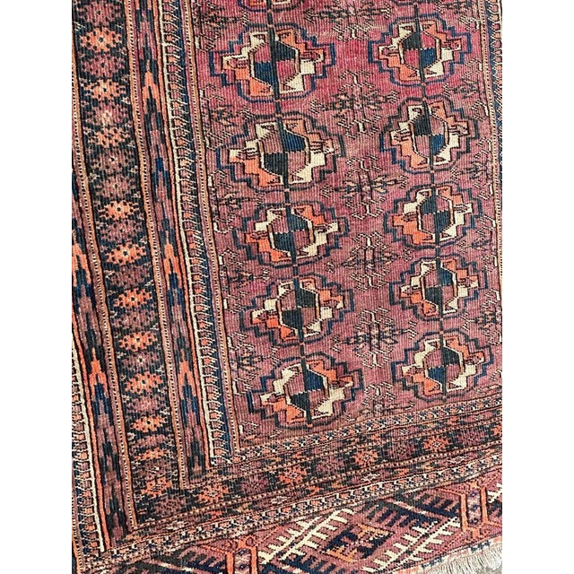 Antique Turkmen Bokhara Rug, 1890s For Sale - Image 4 of 18