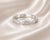 Art Deco 1970s 14K White Gold Baguette Diamond Wedding Band Estate Ring For Sale - Image 3 of 3