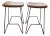 Modern Brazilian Metal Counter Stool, Set of 2 For Sale