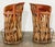 Pair of vintage Mexican Equipale bar stools handcrafted from Mexican cedar and tanned pigskin. Comfortable and quite...