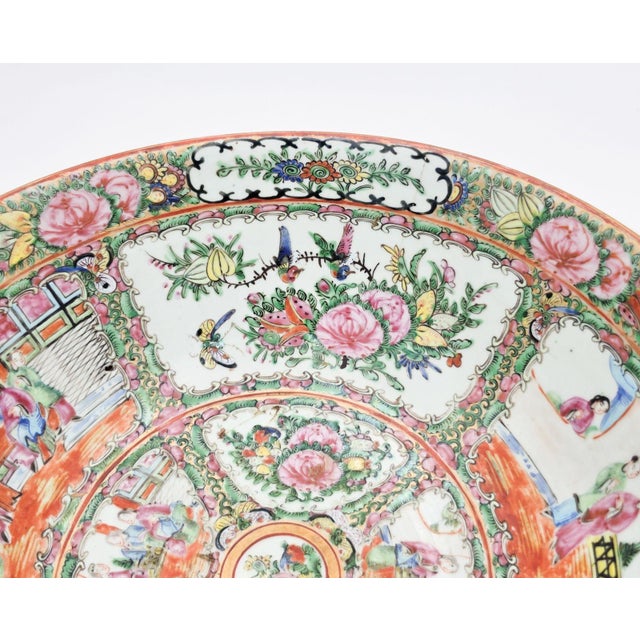 Rose Medallion Large Bowl, 19th C. China For Sale - Image 10 of 10