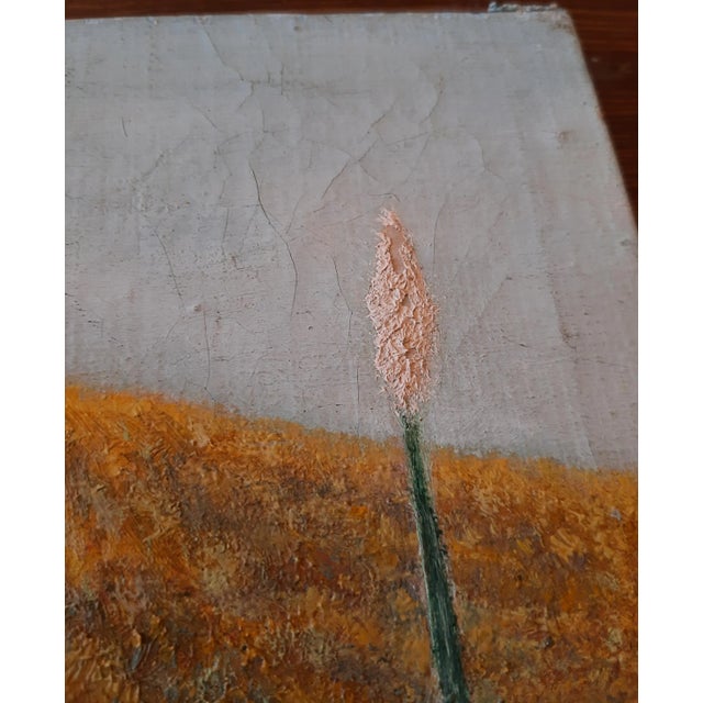 Mid 20th Century Southwest Cactus Landscape Original Painting Signed For Sale - Image 5 of 6