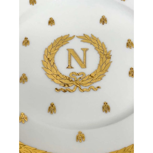Early 20th Century Early 20th Century Limoges Raised Gilt Enameled Napoleonic Plates, Circa 1900 - Set of 12 For Sale - Image 5 of 10