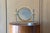 Karl Springer Karl Springer Tabletop Vanity Mirror in Nickel and Brass Circa 1980s For Sale - Image 4 of 12