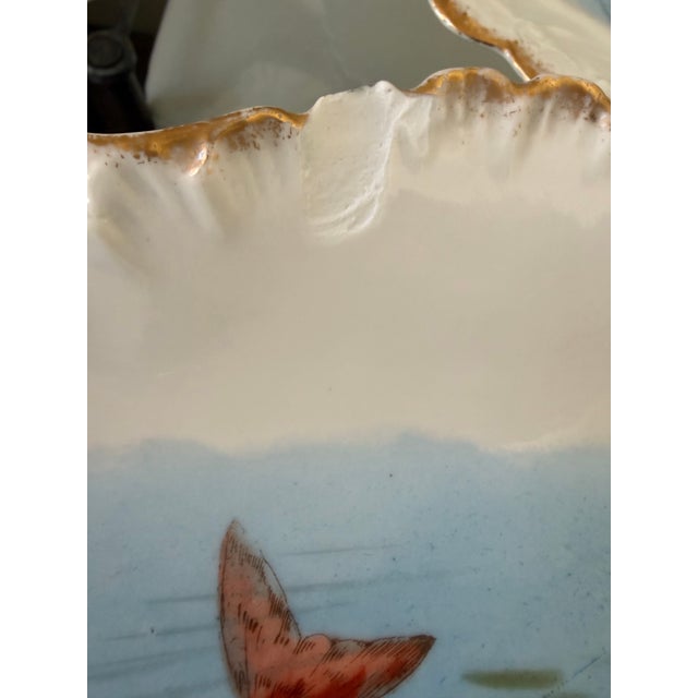 Antique Limoges France Fish Serving Set. Includes One-24” Fish Platter & Eight 9” Plates For Sale - Image 12 of 12