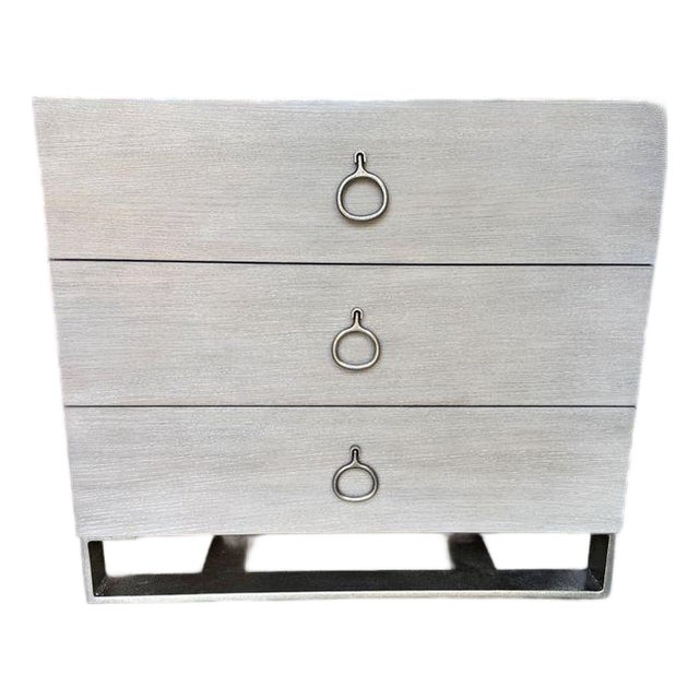 Like New Bernhardt Linea 3 Drawer Nightstand For Sale