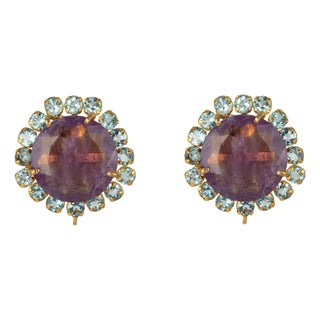 Ellis Studs (Purple) (Clip On) For Sale