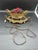 1920s Antique Czech Gilt Bronze Coupe and Plateua Centerpiece With a Bohemian Glass Fruit Arrangement. For Sale - Image 5 of 13