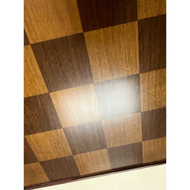 Vintage Colonial Williamsburg Wooden Gaming Board Ap-127 Wooden Checkers & Cards For Sale - Image 9 of 12