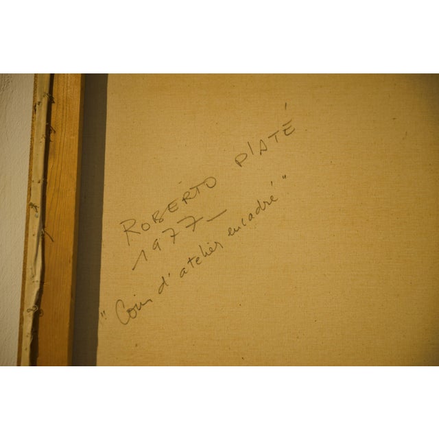 1970s Roberto Platé, Abstract Composition, 1970s, Oil on Canvas, Framed For Sale - Image 5 of 13