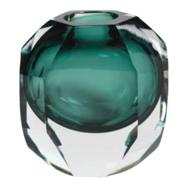 Aman Emerald Cut Glass 5" For Sale