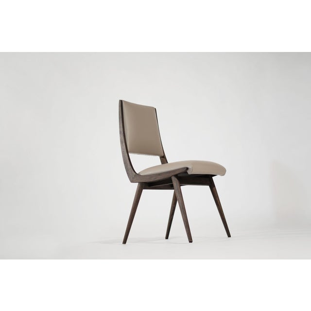 Parisiano Dining Chair in Dark Walnut by Stamford Modern For Sale In New York - Image 6 of 18
