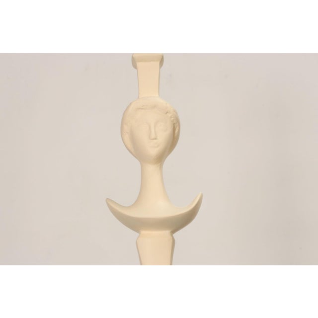 Vintage Figural Resin ‘Tête De Femme’ Caryatid Floor Lamp After Giacometti For Sale In New York - Image 6 of 18