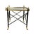 1960s Maison Jansen Style Neoclassical Hollywood Regency Glass Top Tray Table For Sale - Image 5 of 5