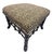 Ornamental & Decorative Materials Faux Bamboo Leopard Stool/Ottoman For Sale - Image 7 of 7