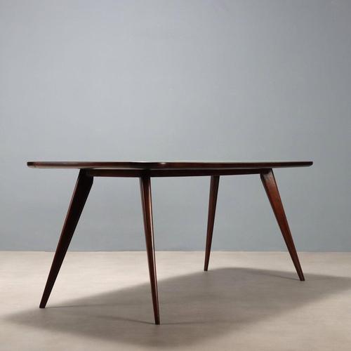 White Vintage Dining Table, 1960s For Sale - Image 8 of 9