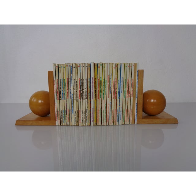 Two wooden bookends from the 1960s. This piece has an attribution mark, I am sure that it is completely authentic and take...