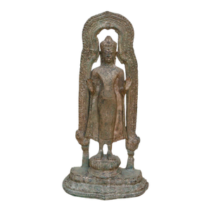 Exceptional Bronze Standing Buddha Shrine