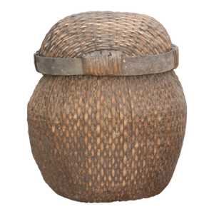 Old Farmhouse Woven Lidded Storage Bin
