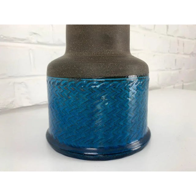 Metal Vintage Scandinavian Ceramic Table Lamp by Nils Kähler for HAK, 1960 For Sale - Image 7 of 14