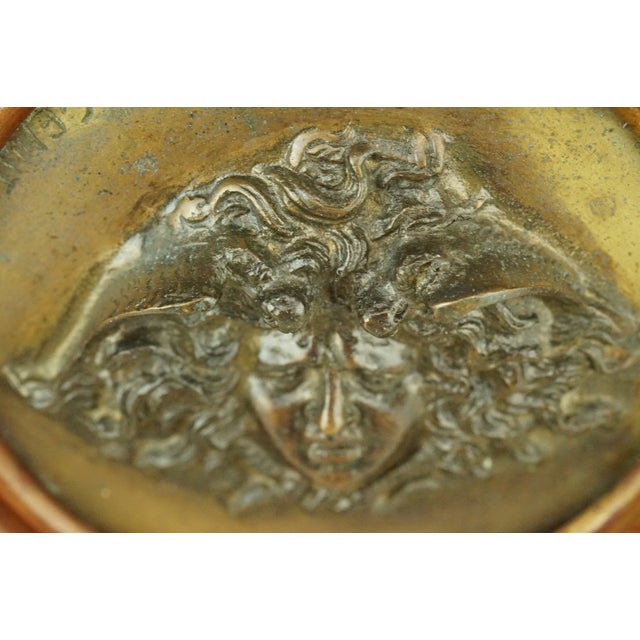Gilded Bronze Plaque Medallion with Medusa Face Bas-Relief by Vincenzo Gemito, Italy, Late 1800s For Sale - Image 18 of 18