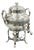 Antique Victorian Silver Plated Hand Hammered Samovar Coffee Pot Water Warmer For Sale