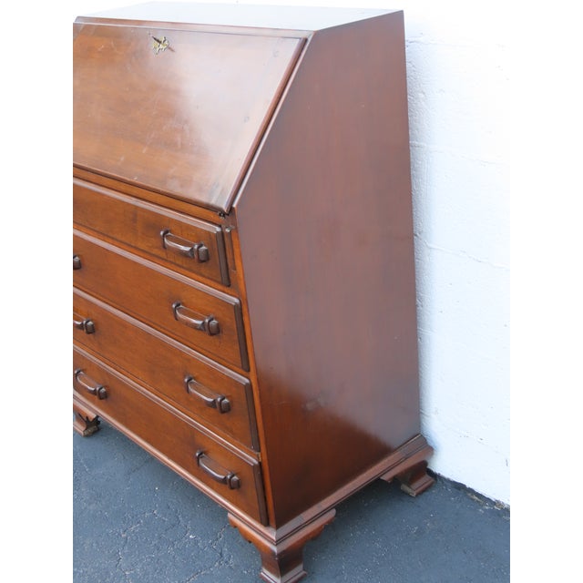 Early 1900s Art Deco Secretary Desk 6678 For Sale - Image 15 of 18